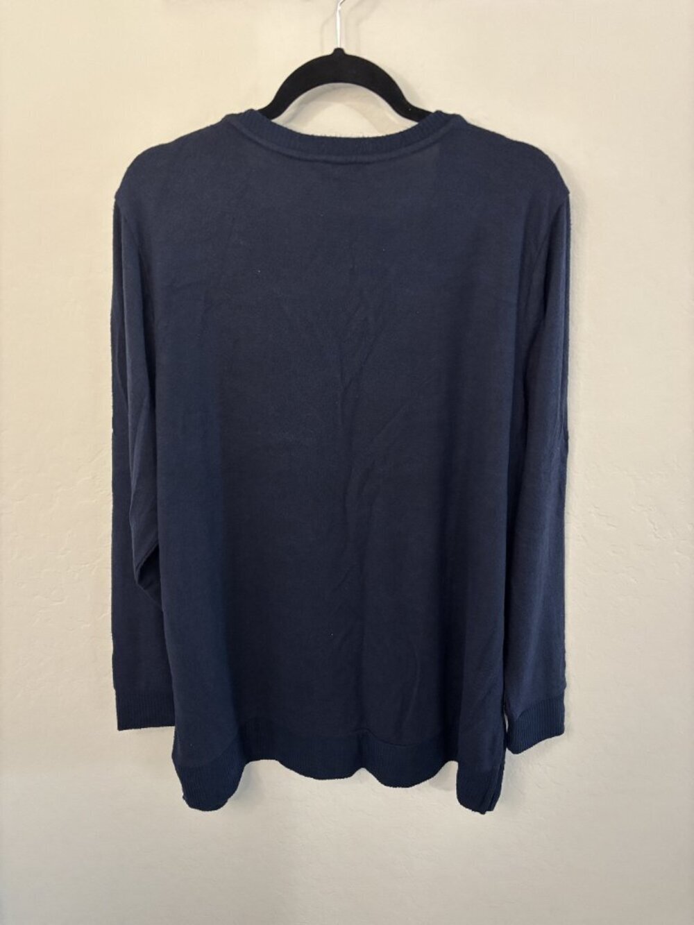 Lucky Brand Navy Blue V-Neck Pullover Sweater | Size XXL - Picture 3 of 3